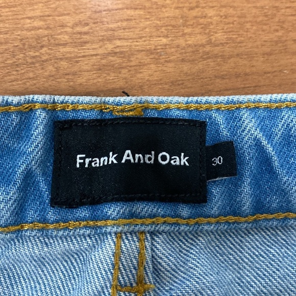 Frank And Oak Karen Kick Flare High Rise Cotton Blend Jeans Sz 30 - Picture 5 of 7